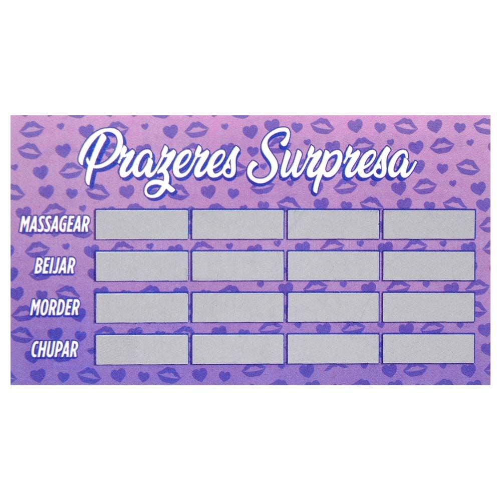 Raspadinha Prazeres Surpresa Unitária Sensual Love Raspadinha Prazeres Surpresa Unitária Sensual Love