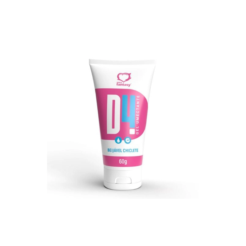 D4 Gel Umectante Lubrificante Beijável Chiclete 60G Sexy Fantasy D4 Gel Umectante Lubrificante Beijável Chiclete 60G Sexy Fantasy