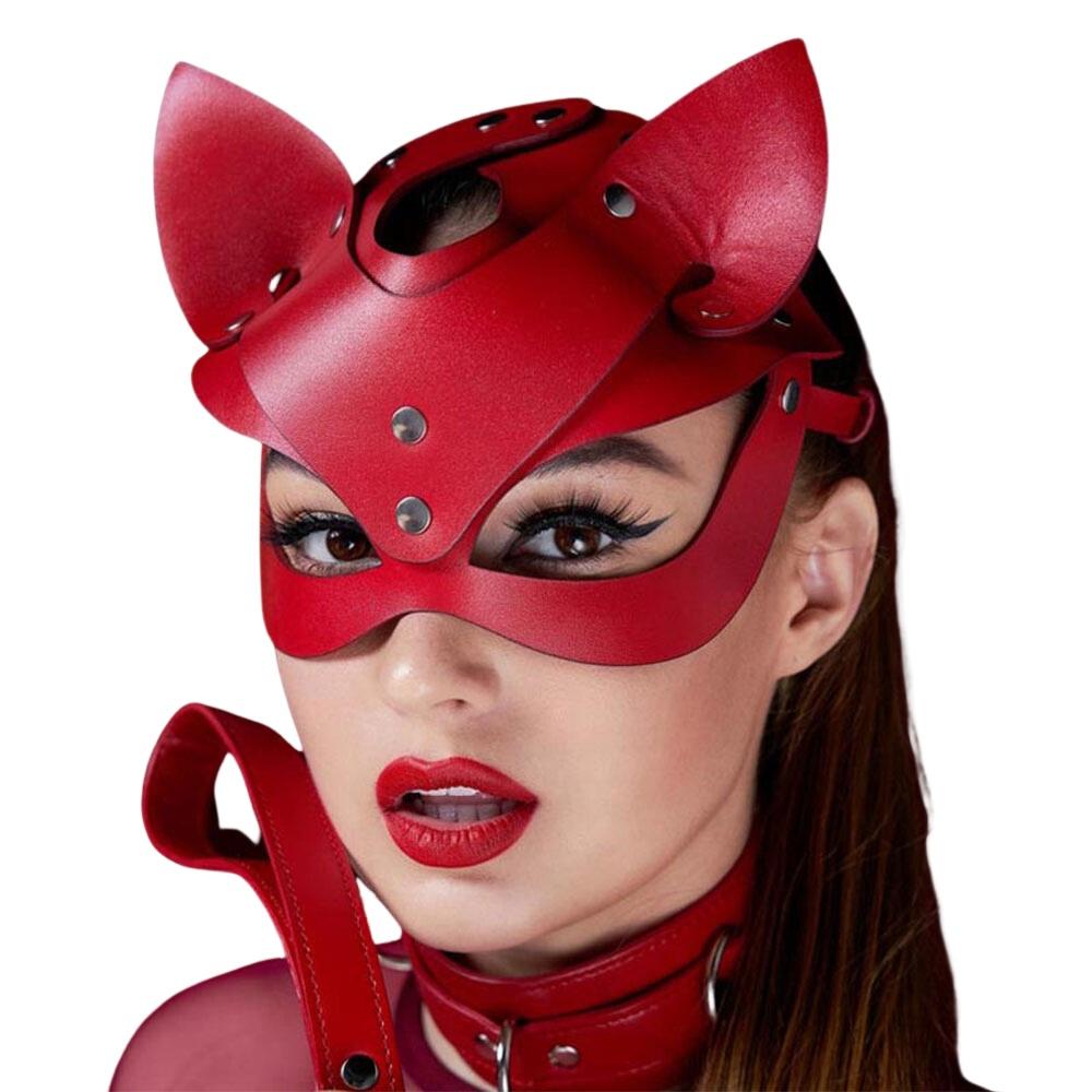 Mascara Mulher Gato - Vermelha Mascara Mulher Gato - Vermelha