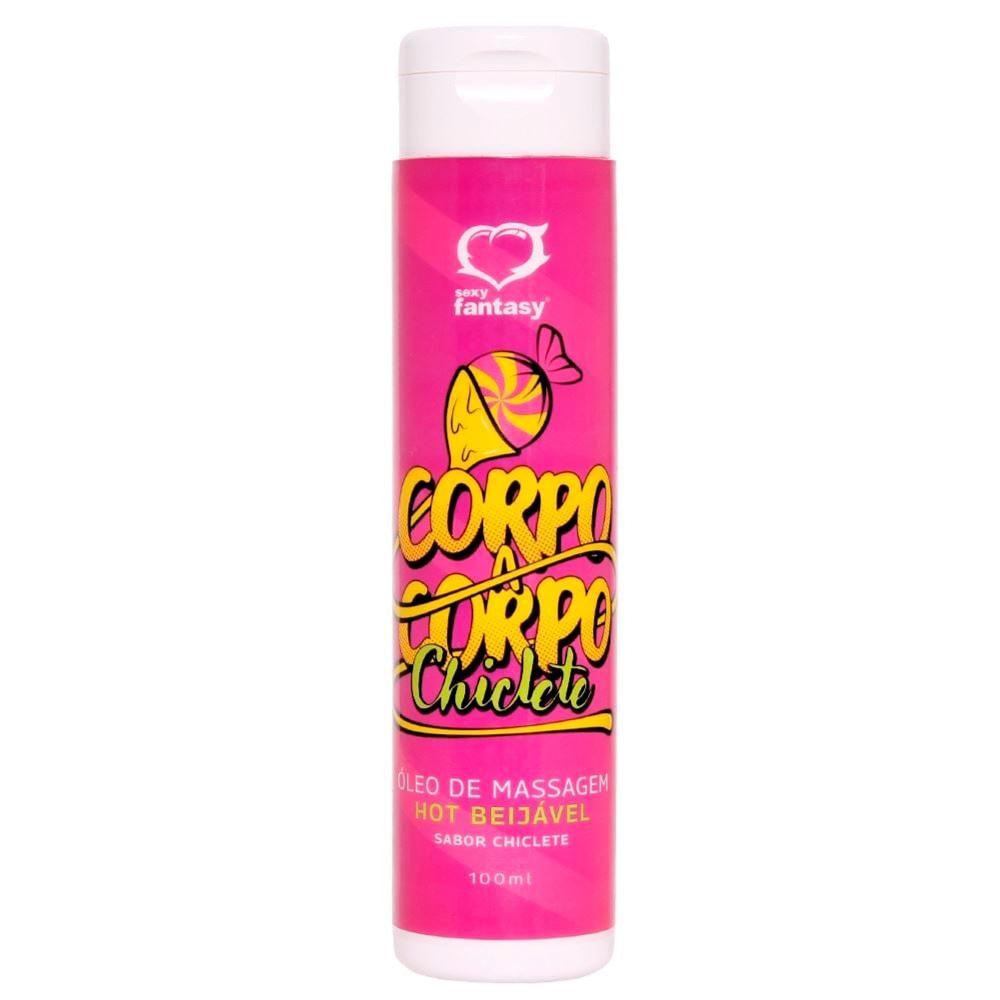 Corpo A Corpo Chiclete Óleo De Massagem Hot Beijável 100Ml Sexy Fantasy Corpo A Corpo Chiclete Óleo De Massagem Hot Beijável 100Ml Sexy Fantasy