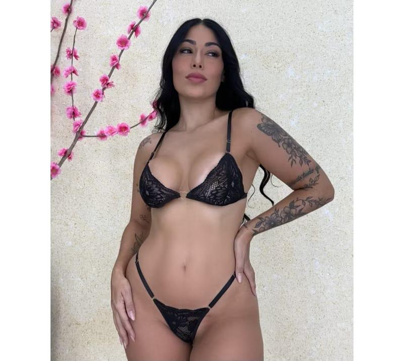 Conjunto Mel GG Preto Conjunto Mel GG Preto