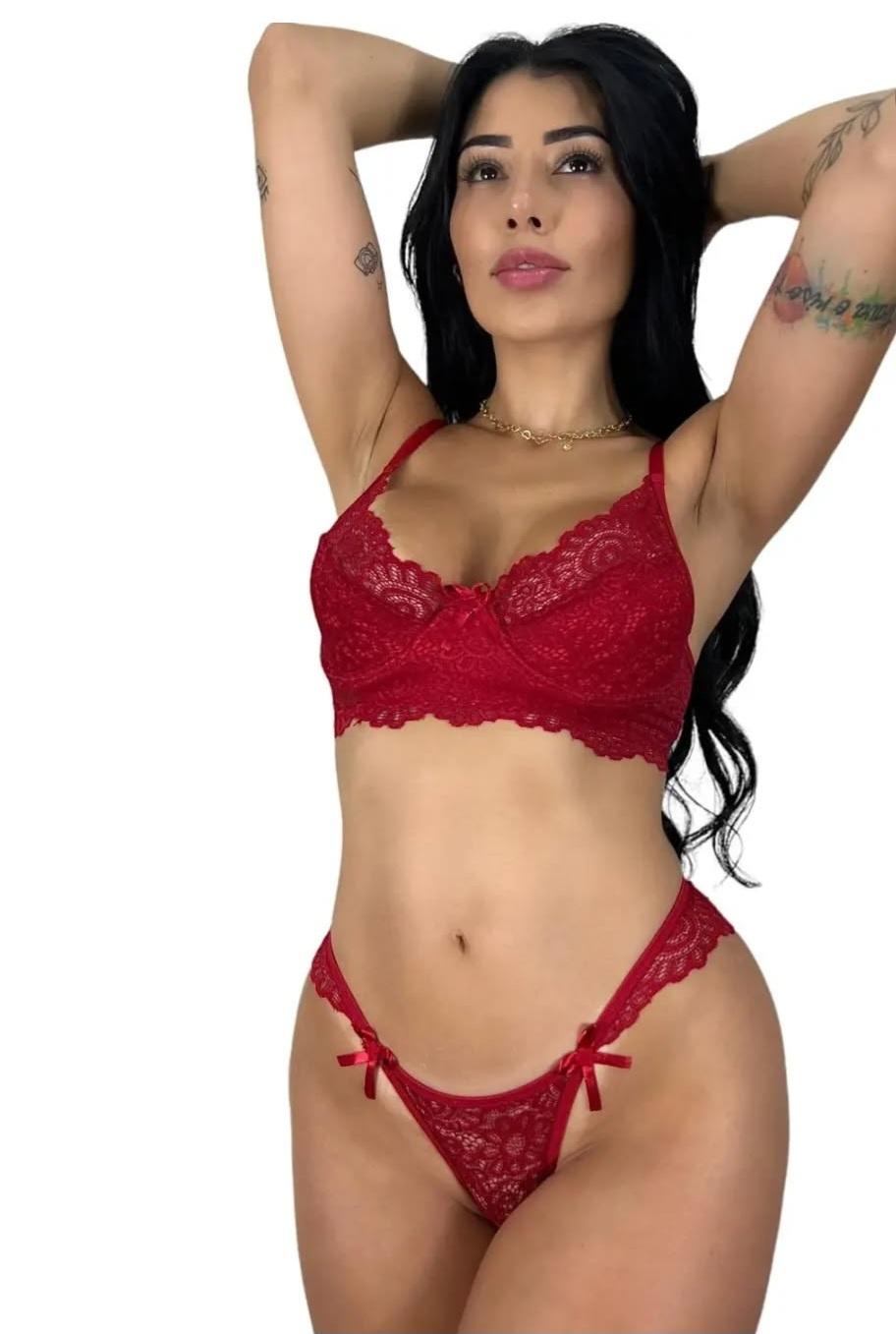 Conjunto Melanie GG Vermelho Conjunto Melanie GG Vermelho