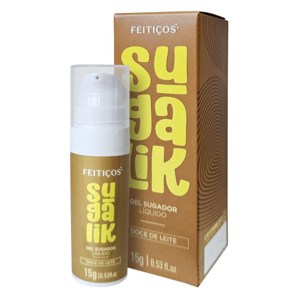Sugalik Gel Sugador Líquido Beijável 15G Doce De Leite Feitiços Sugalik Gel Sugador Líquido Beijável 15G Doce De Leite Feitiços