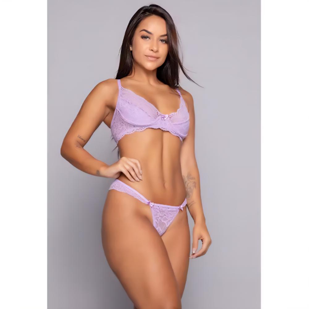 Conjunto Mileide G Roxo Uva Conjunto Mileide G Roxo Uva