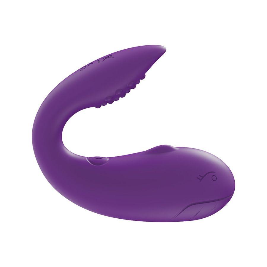 Vibrador Casal 10 Modos De Vibração Com Estimulador Na Ponta E Controle Via App Roxo Vibrador Casal 10 Modos De Vibração Com Estimulador Na Ponta E Controle Via App Roxo