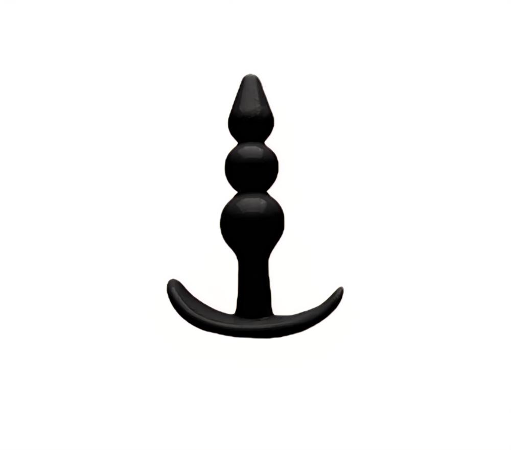 Plug Anal Em Silicone 9x2,3 cm Preto Plug Anal Em Silicone 9x2,3 cm Preto