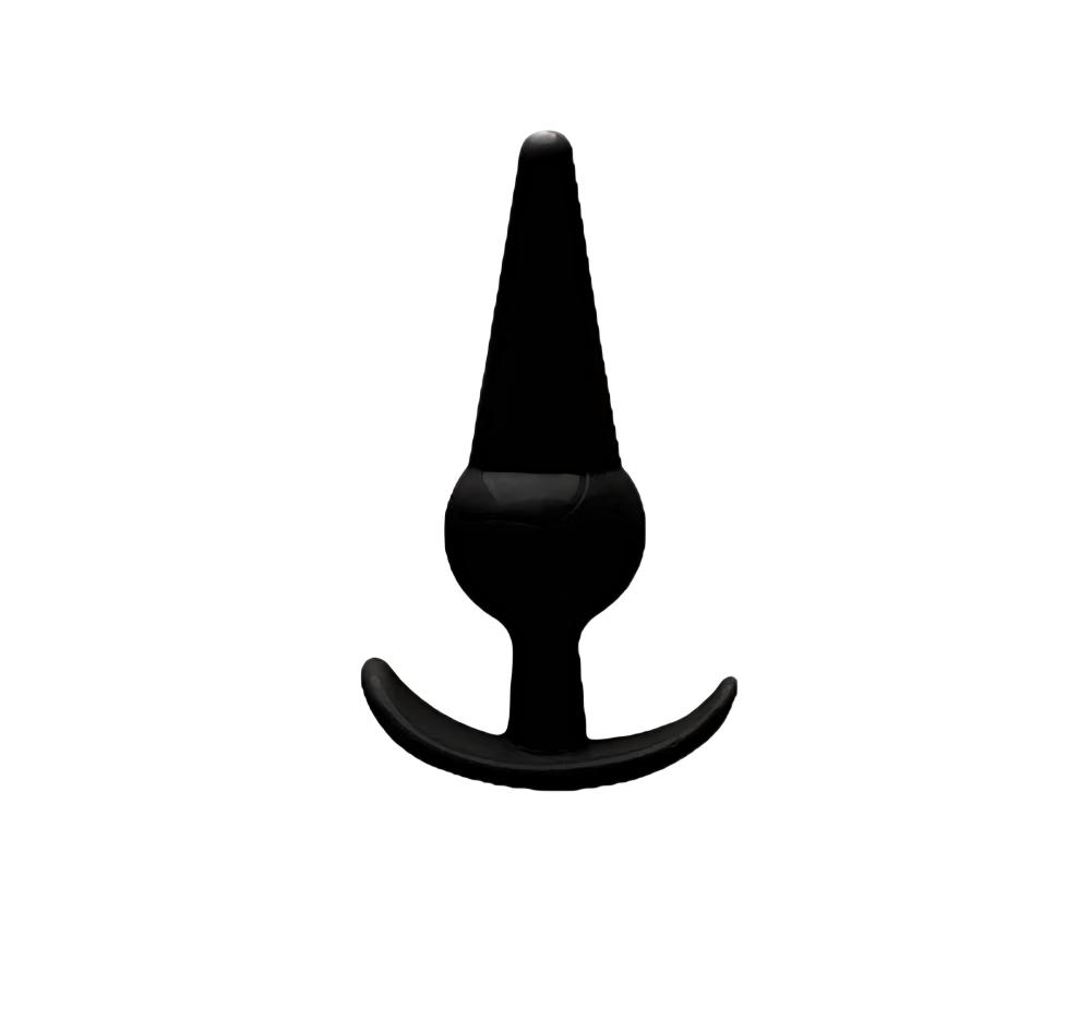 Plug Anal Em Silicone 12x3,3 cm Preto Plug Anal Em Silicone 12x3,3 cm Preto