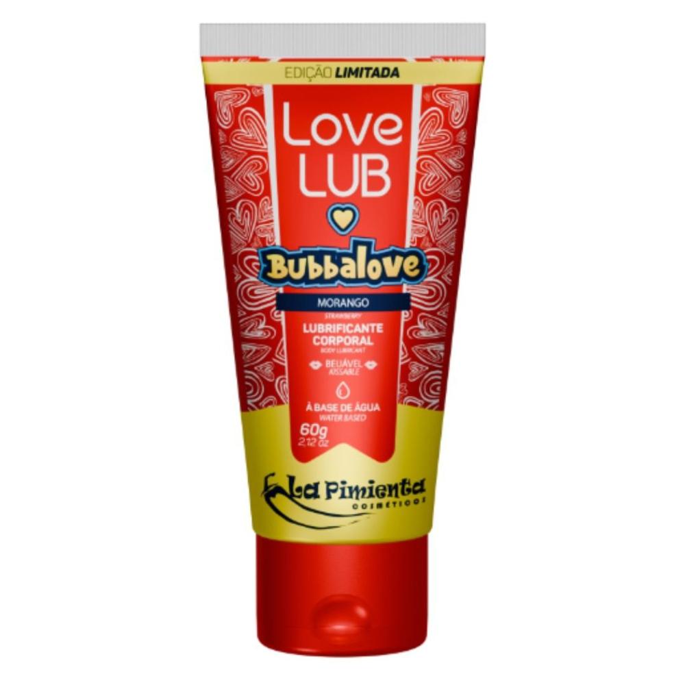 Love Lub Bubbalove Morango Lubrificante Beijável Love Lub Bubbalove Morango Lubrificante Beijável